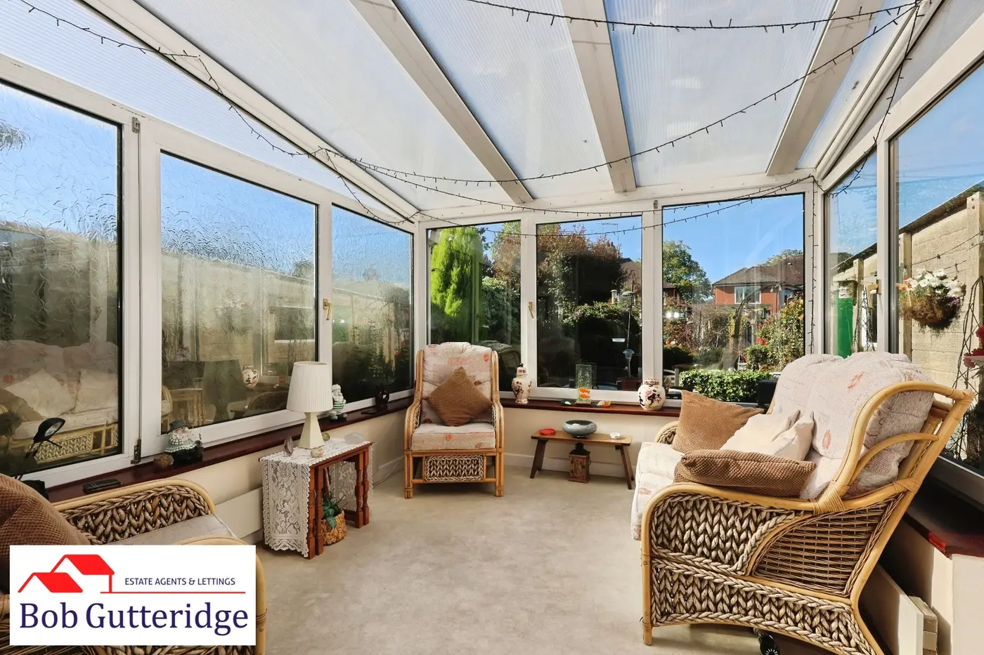 HALF BRICK & UPVC DOUBLE GLAZED CONSERVATORY